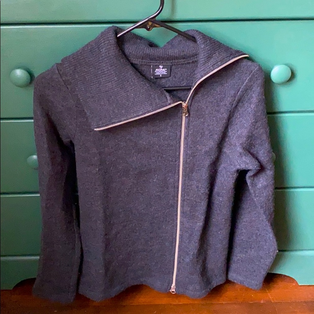 Kuhl Asymmetrical zip wool sweater